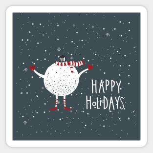 Happy Holidays Sticker
